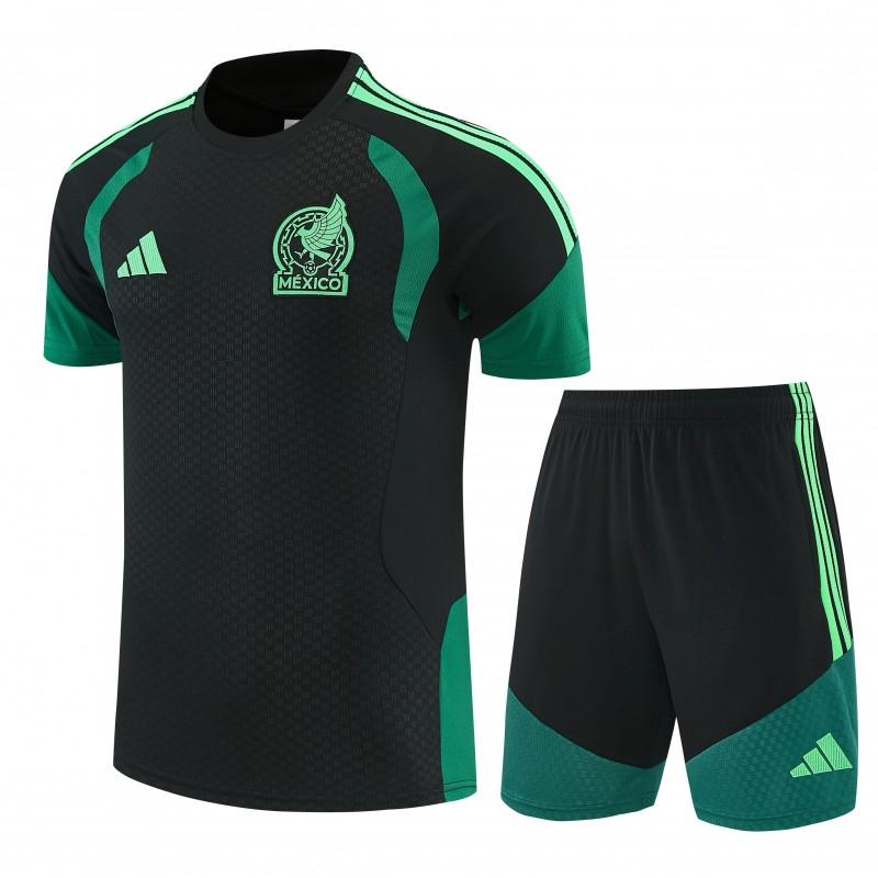 26/27 Mexico Black Short Sleeve+Soccer Shorts