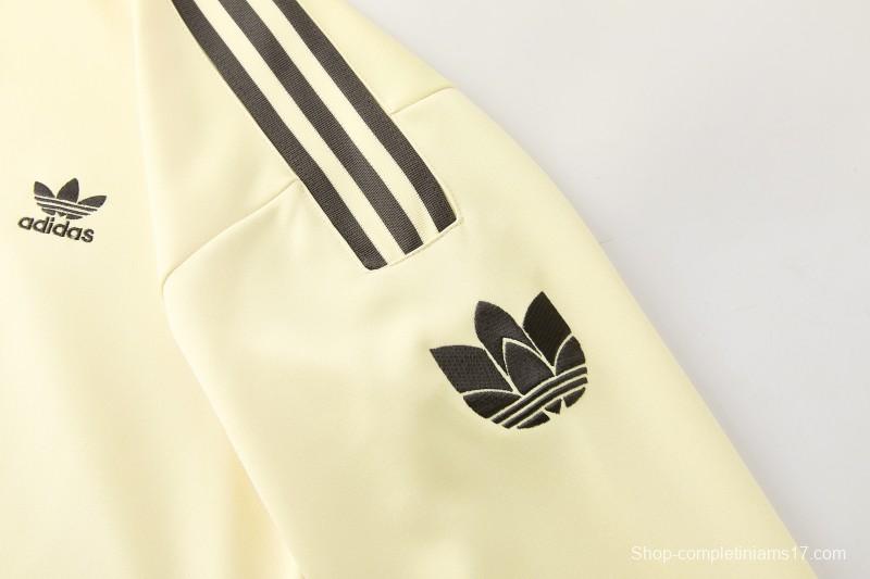 2026  Adidas Apricot Full Zipper Jacket + Long Pants