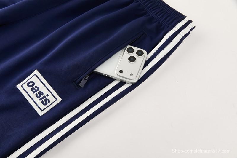 2026 Adidas Navy Blue Full Zipper Jacket + Long Pants