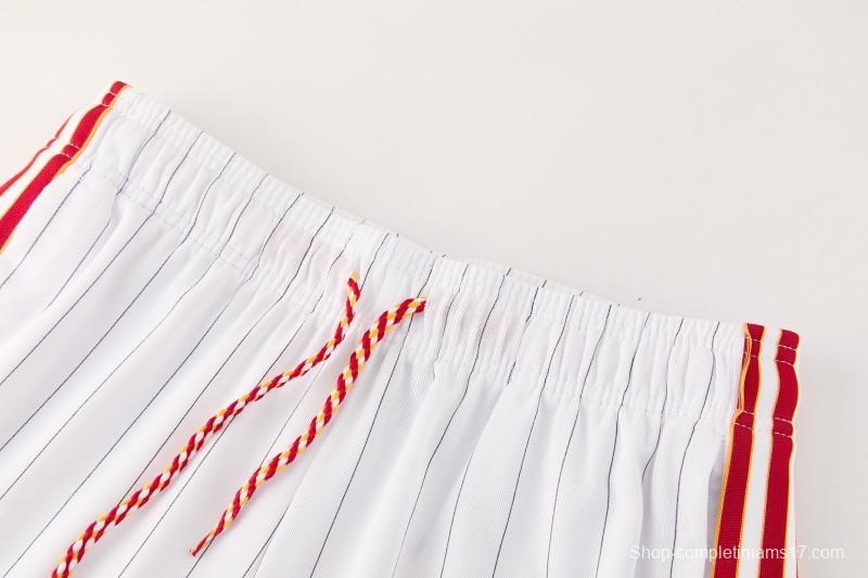 26/27 AS Roma White Short Sleeve+Soccer Shorts