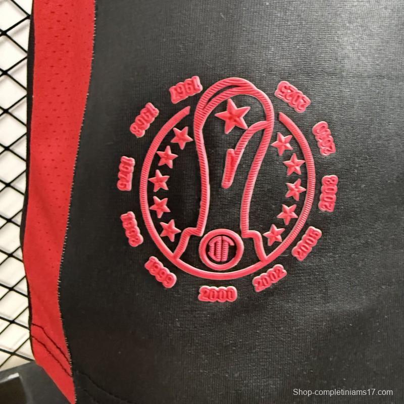 Player Version 25/26 Deportivo Toluca FC Black Jersey with Polo Collar