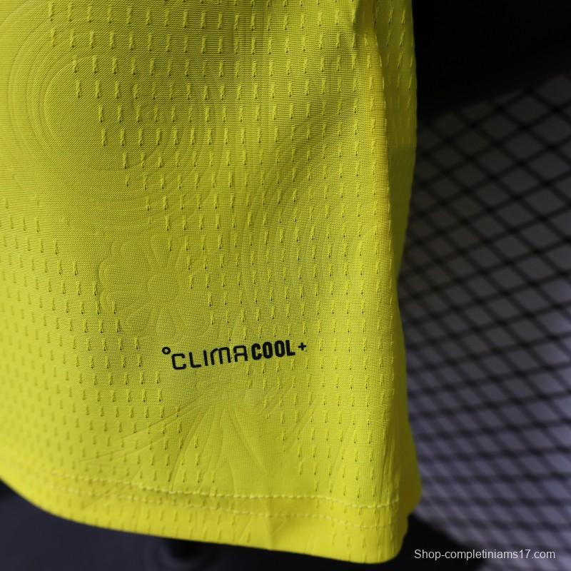 Player Version 2026 Sweden Yellow with Blue Panel Home Jersey