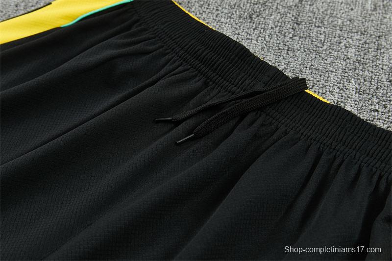 2026 Brazil Black & Yellow Short Sleeve+Soccer Shorts