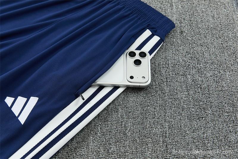 26/27 Real Madrid Away Navy Blue Half Zipper Jacket Tracksuit + Long Pants