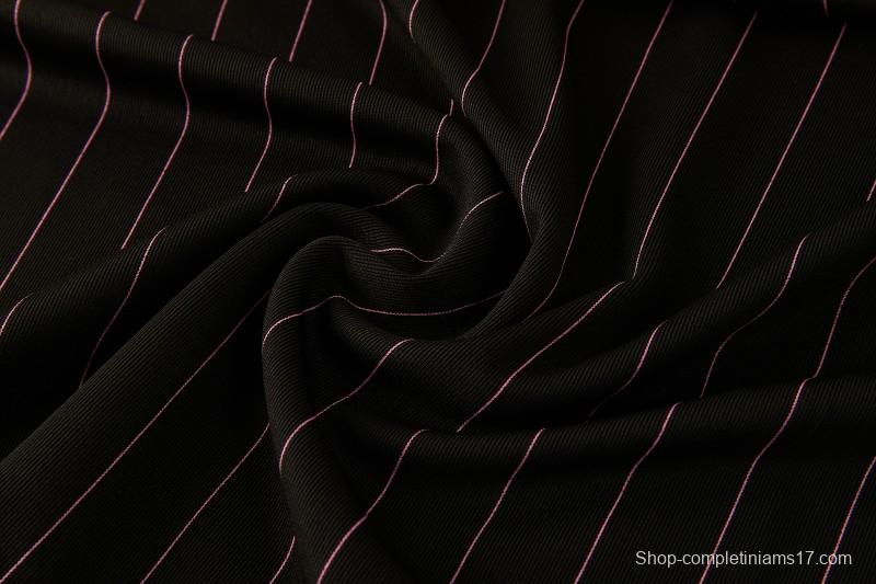 2026/27 Inter Miami CF Black Pinstripe Short Sleeve+Soccer Shorts