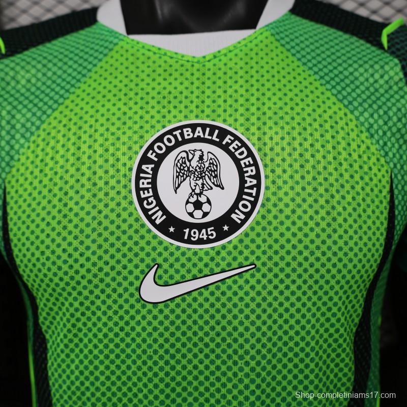 Player Version 26/27 Nigeria Volt Green & Dark Green  Home Jersey