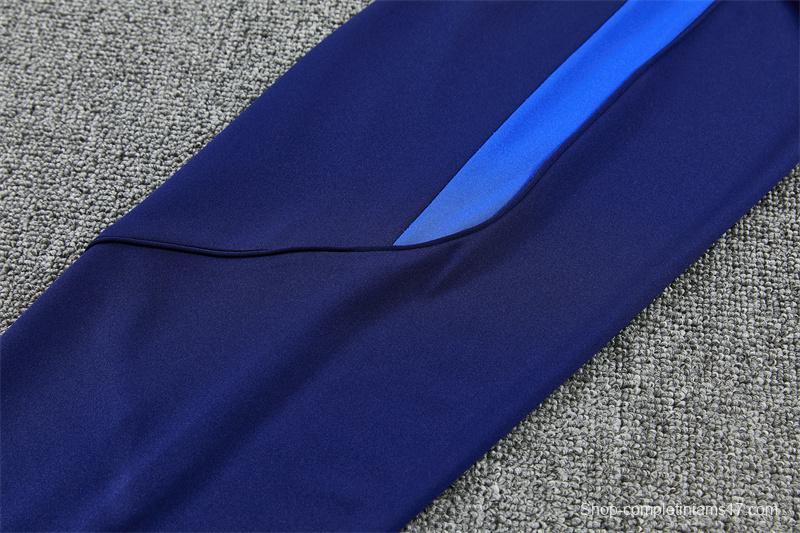 2026 Inter Milan Dark Navy Blue Half Zipper Jacket Tracksuit + Long Pants