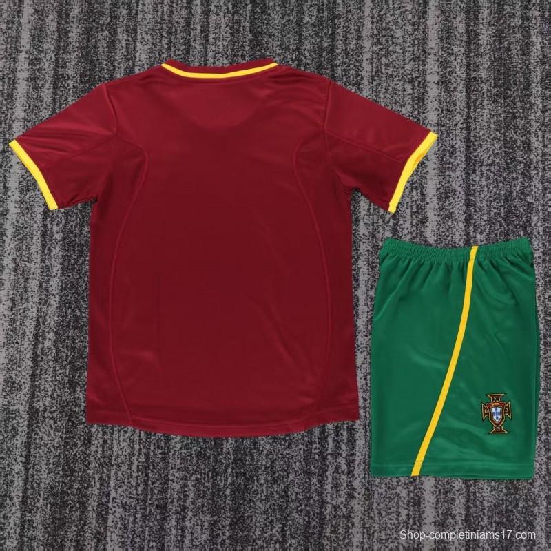 Retro Kids 2000 Portugal Home Jersey