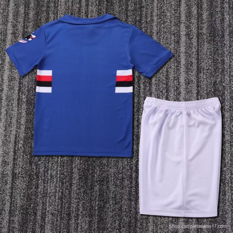 Retro Kids 1990/91 Sampdoria Home Jersey