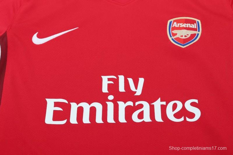 Retro 08/10 Kids  Arsenal Red Home Jersey