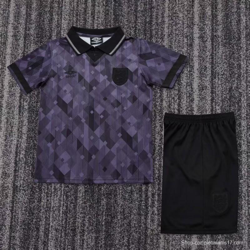 Retro Kids 1990  England Black Jersey