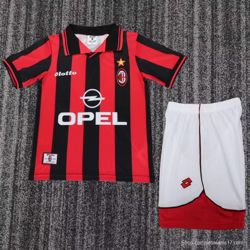 Retro Kids 97/98 AC Milan Home Jersey