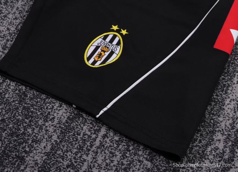 Retro Kids 02/03 Juventus Black White Home Jersey