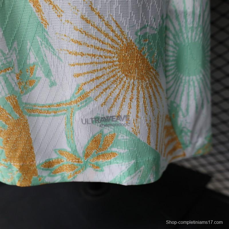 Player Version 2026 Ivory Coast Away White with Tropical Sunflower  Print Jersey