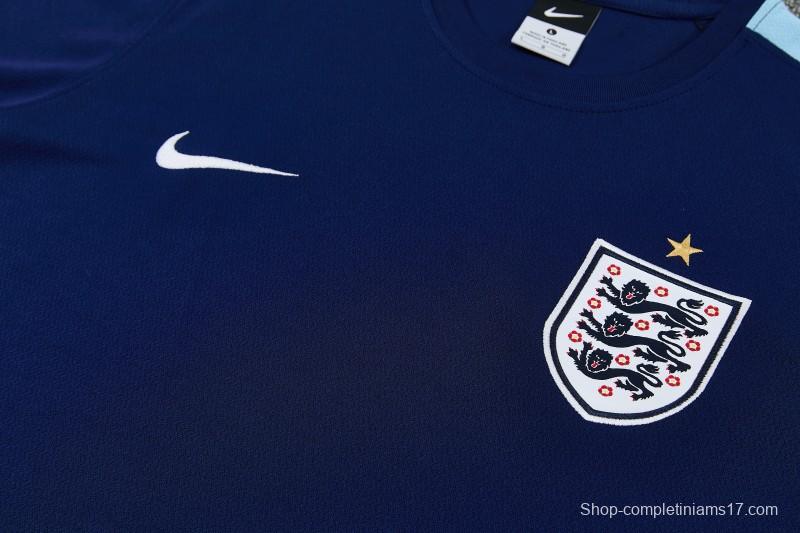 2026 England Navy Blue Short Sleeve + Soccer Shorts