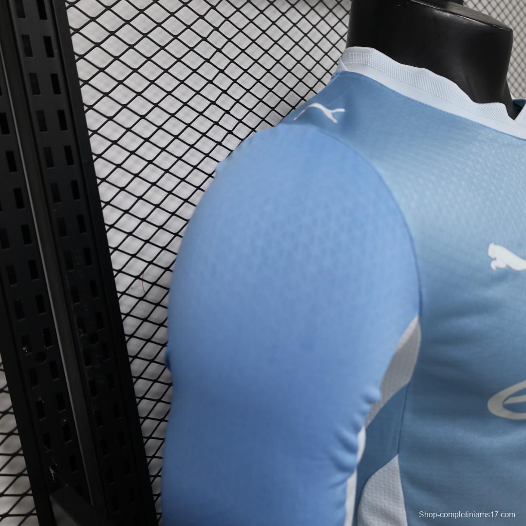 Player Version 26/27 Manchester City Sky Blue with White  Long Sleeve Jersey