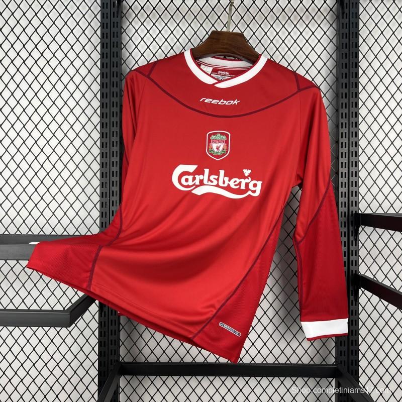 2002/04 Retro Liverpool Home Long Sleeve Jersey