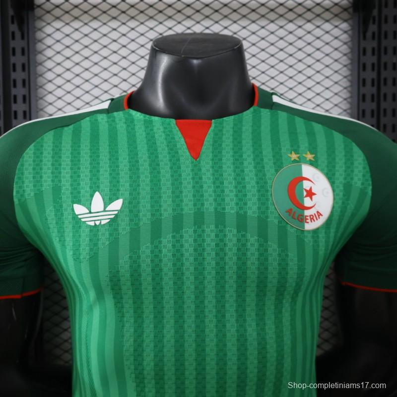 Player Version 26/27  Algeria Green Stripe V-Neck Special Edition Jersey