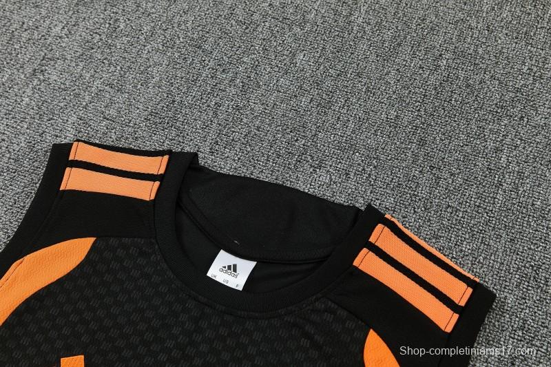 26/27 Arsenal Black Sleeveless Training Vest +Shorts Set