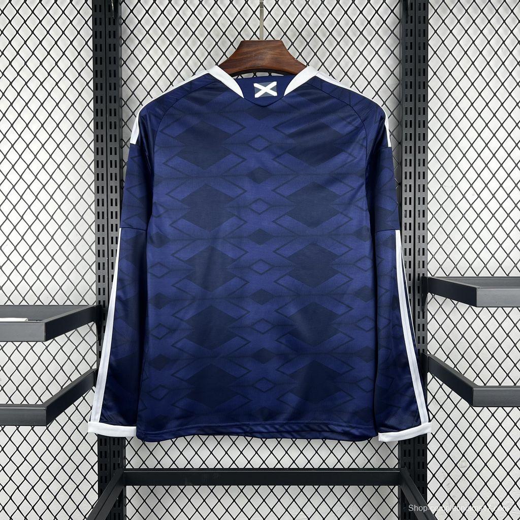 2026 Mens Scotland World Cup Home Long Sleeve Jersey