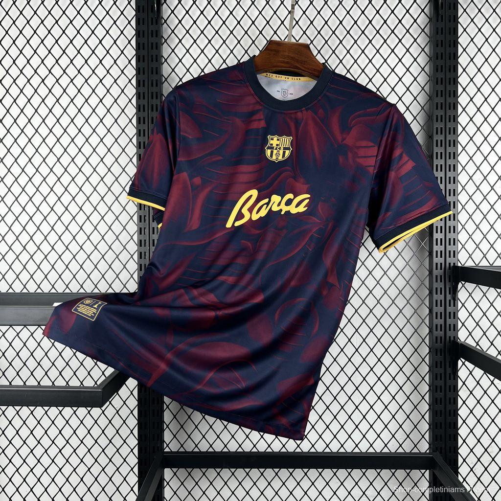 26/27 Barcelona Special Abstract Red & Blue "Barça" Script Jersey
