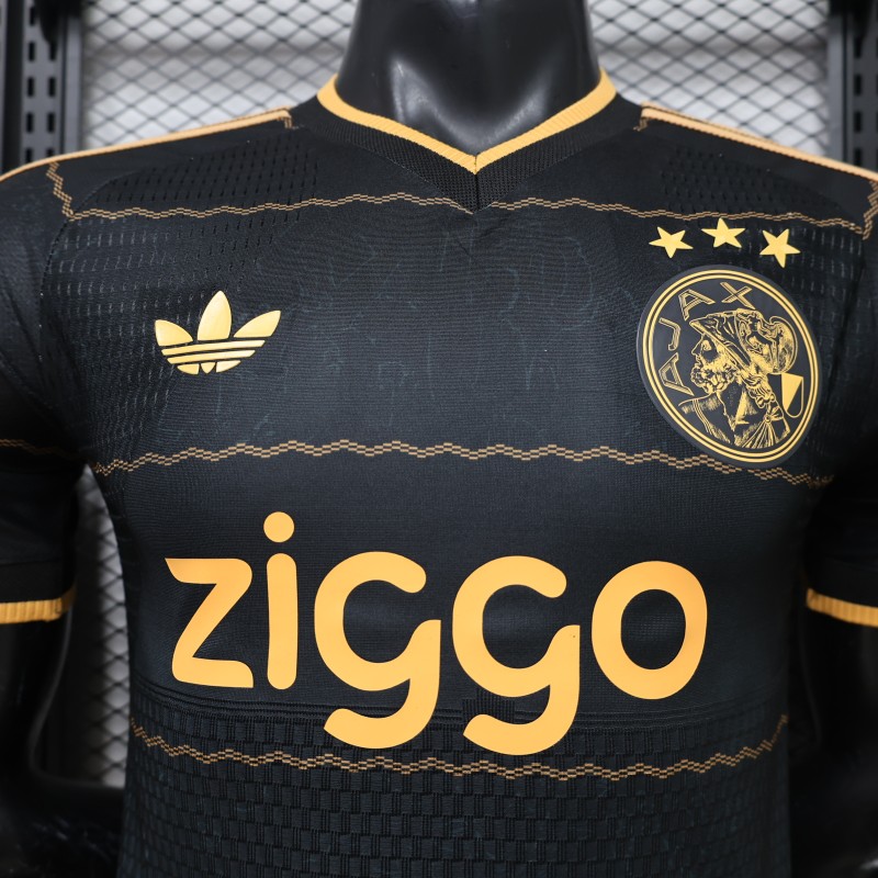 Player Version 26/27 Ajax Black Gold Away Jersey