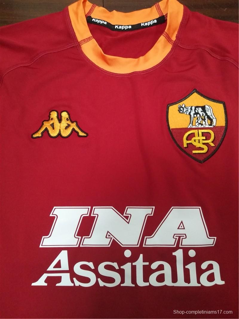 Retro 00/01 AS Roma Home Jersey