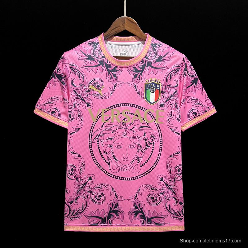 2023 Italy x Versace Special Edition PInk Jersey