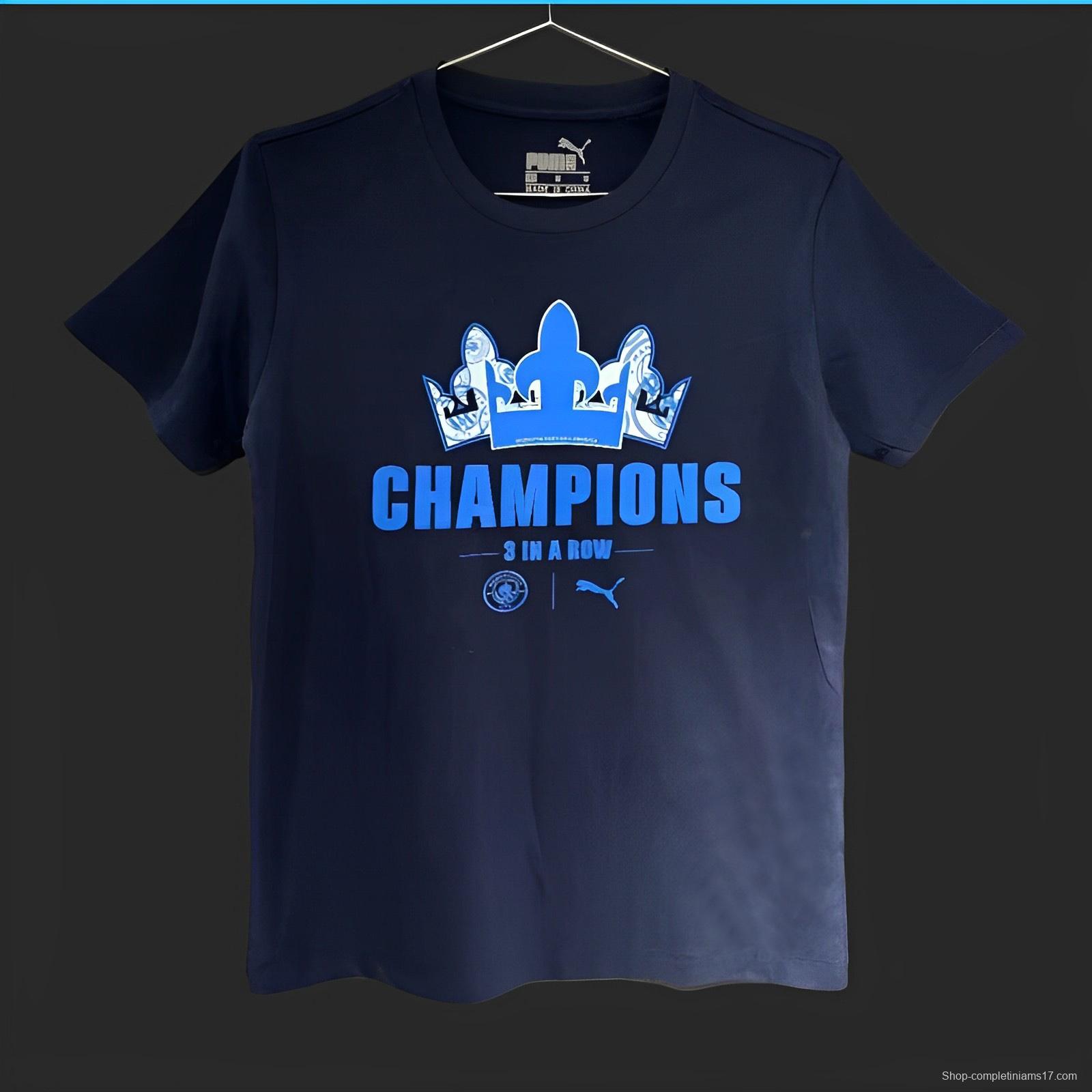 23/24 Manchester City Navy Champion T-Shirt