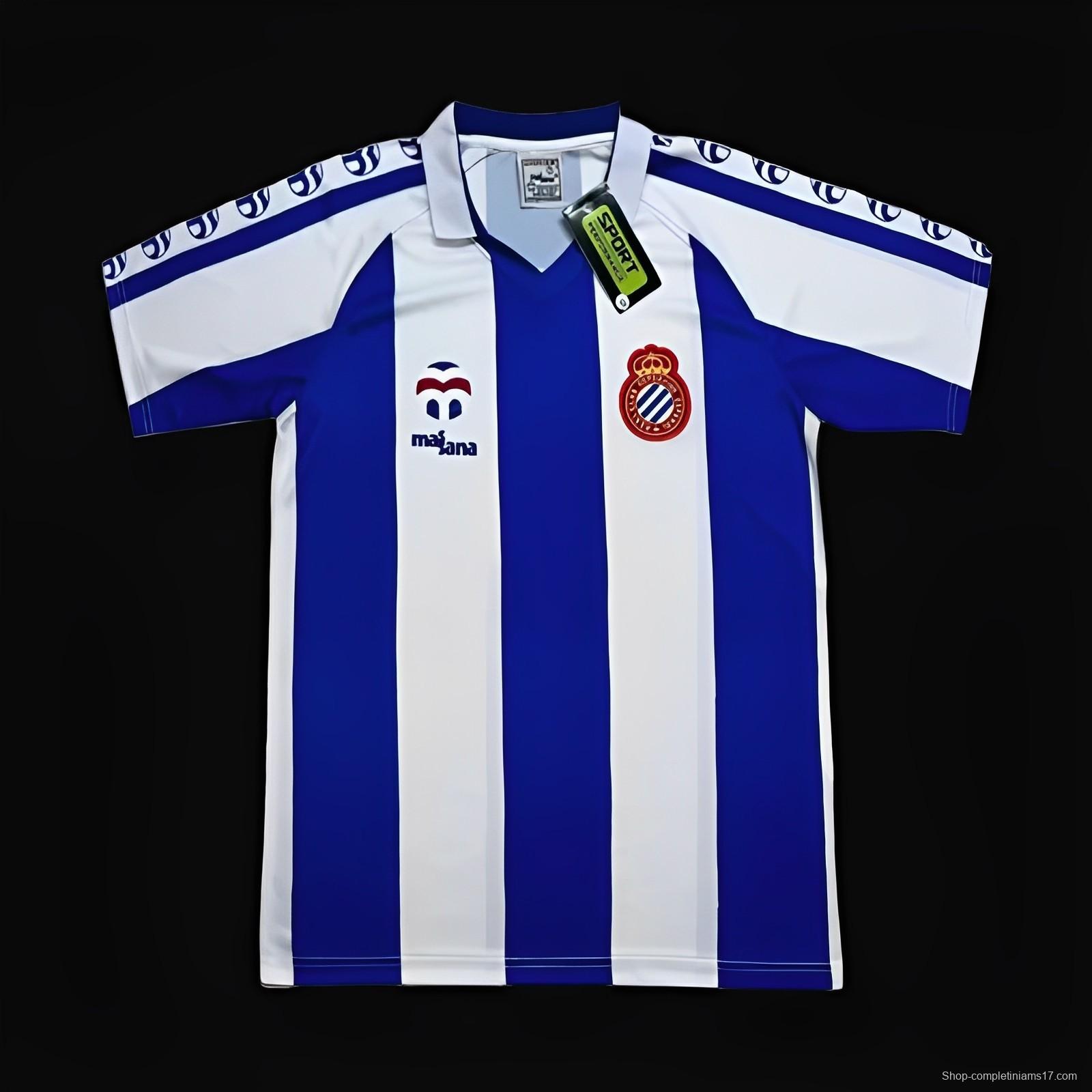 Retro 84-89 Espanyol Home Jersey