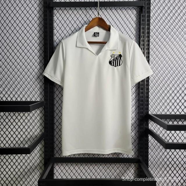 Retro 1970 Santos Home White Jersey