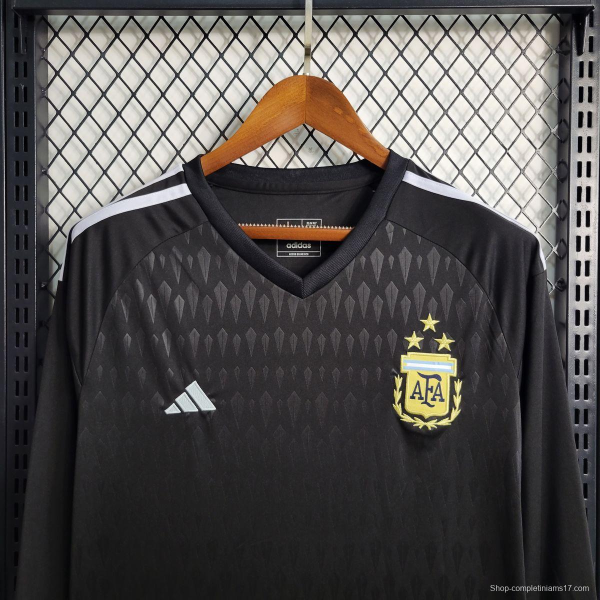 23-24 Argentine Black Long Sleeve Jersey