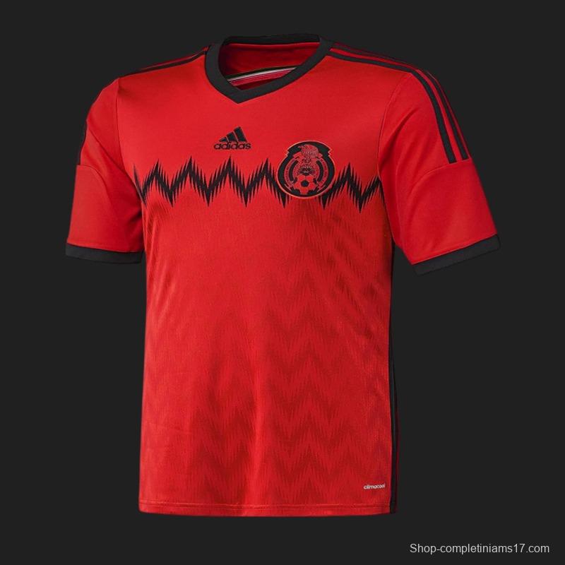 Retro 2014 Mexico Away Red Jersey