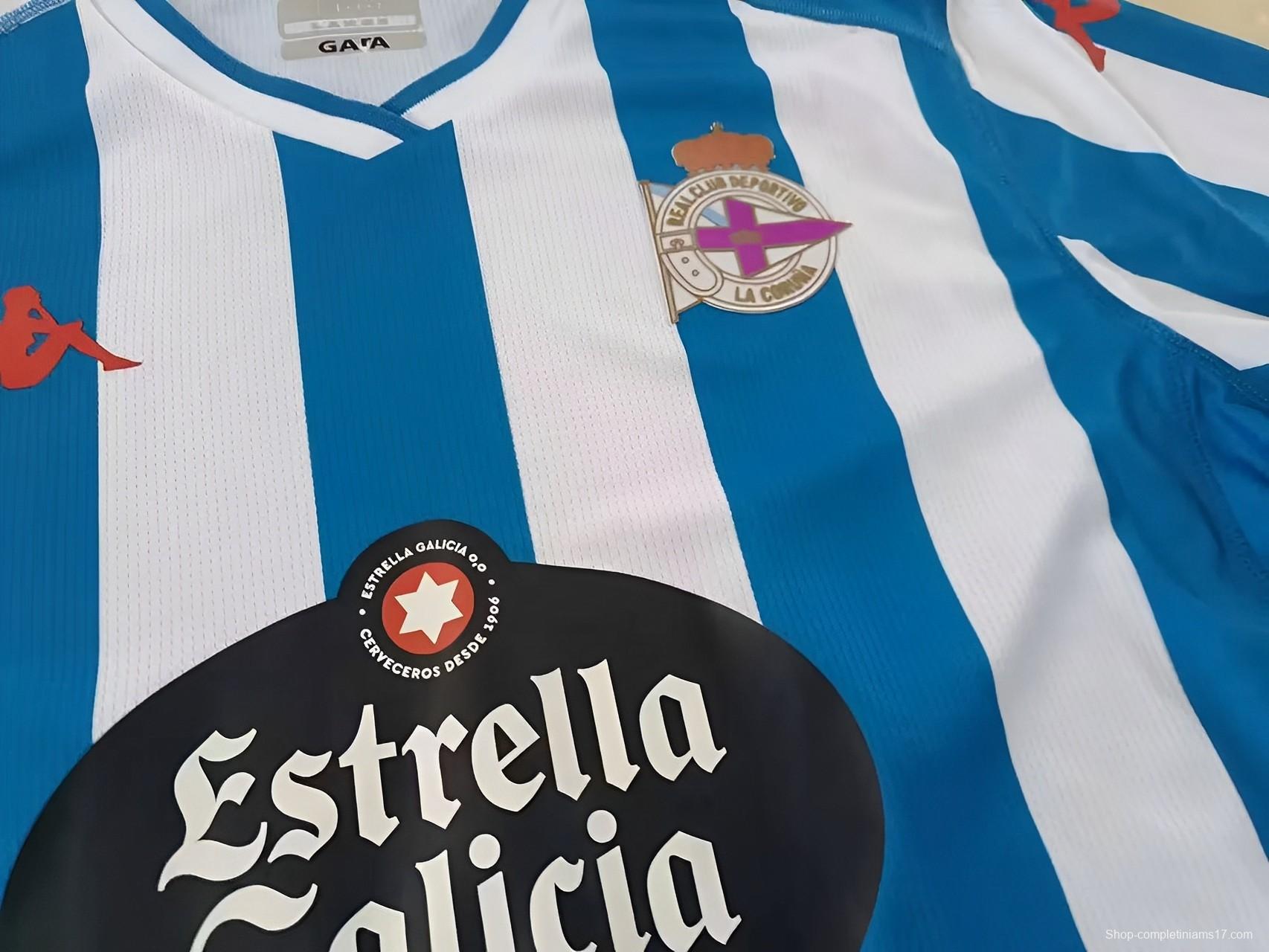 23/24 Deportivo La Coruna Home Jersey