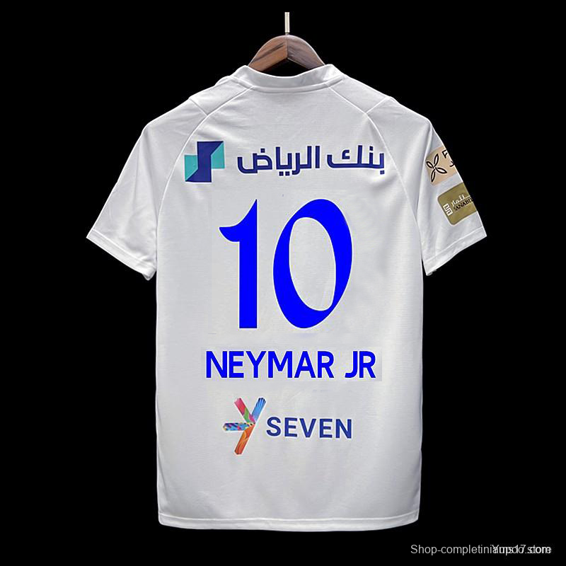 23/24 Al Hilal Saudi Away White NEYMAR JR #10 Jersey