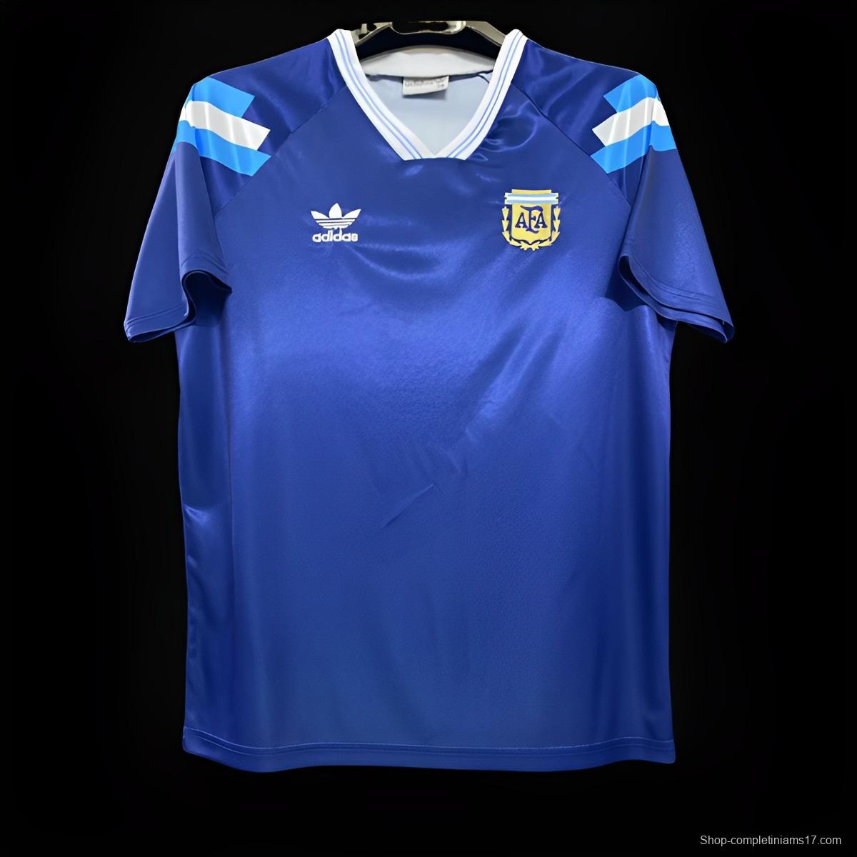 Retro 1991/93 Argentina Away Blue Jersey