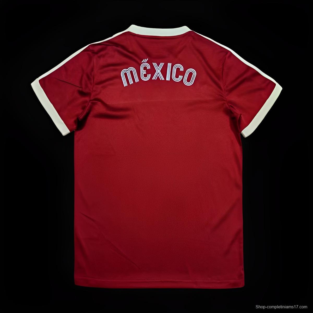 2023 Mexico Adicolor  Burgundy Jersey