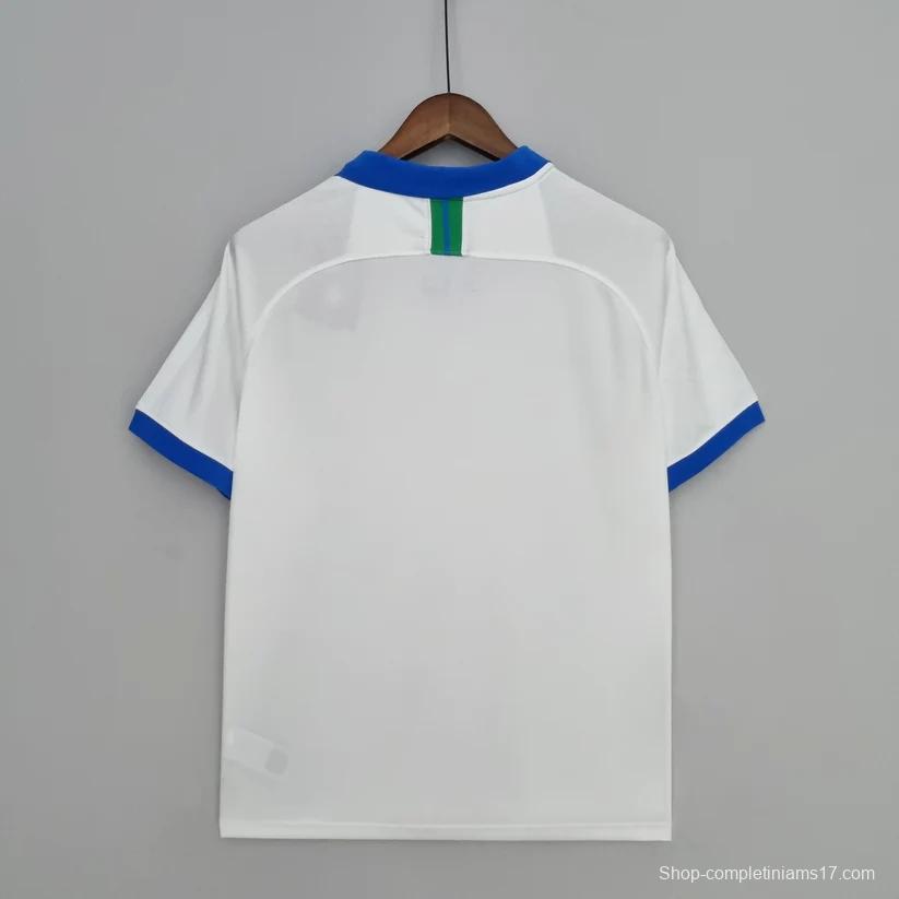 Retro 2019 Brazil Away White Jersey