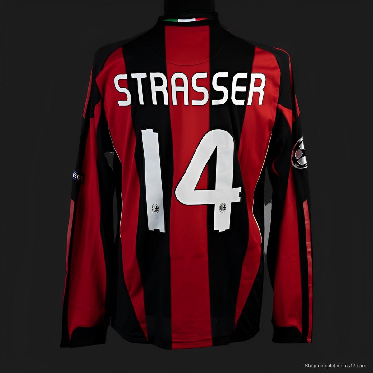 Retro 10/11 AC Milan Home Long Sleeve Jersey