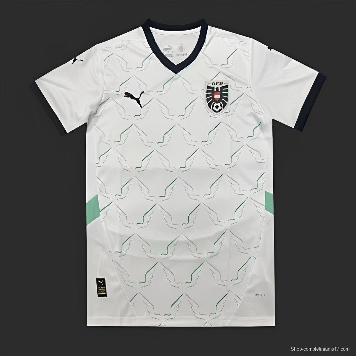 2024 Austria Away White Jersey