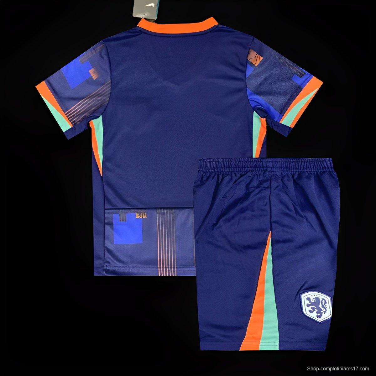 2024 Kids Netherlands Away Jersey