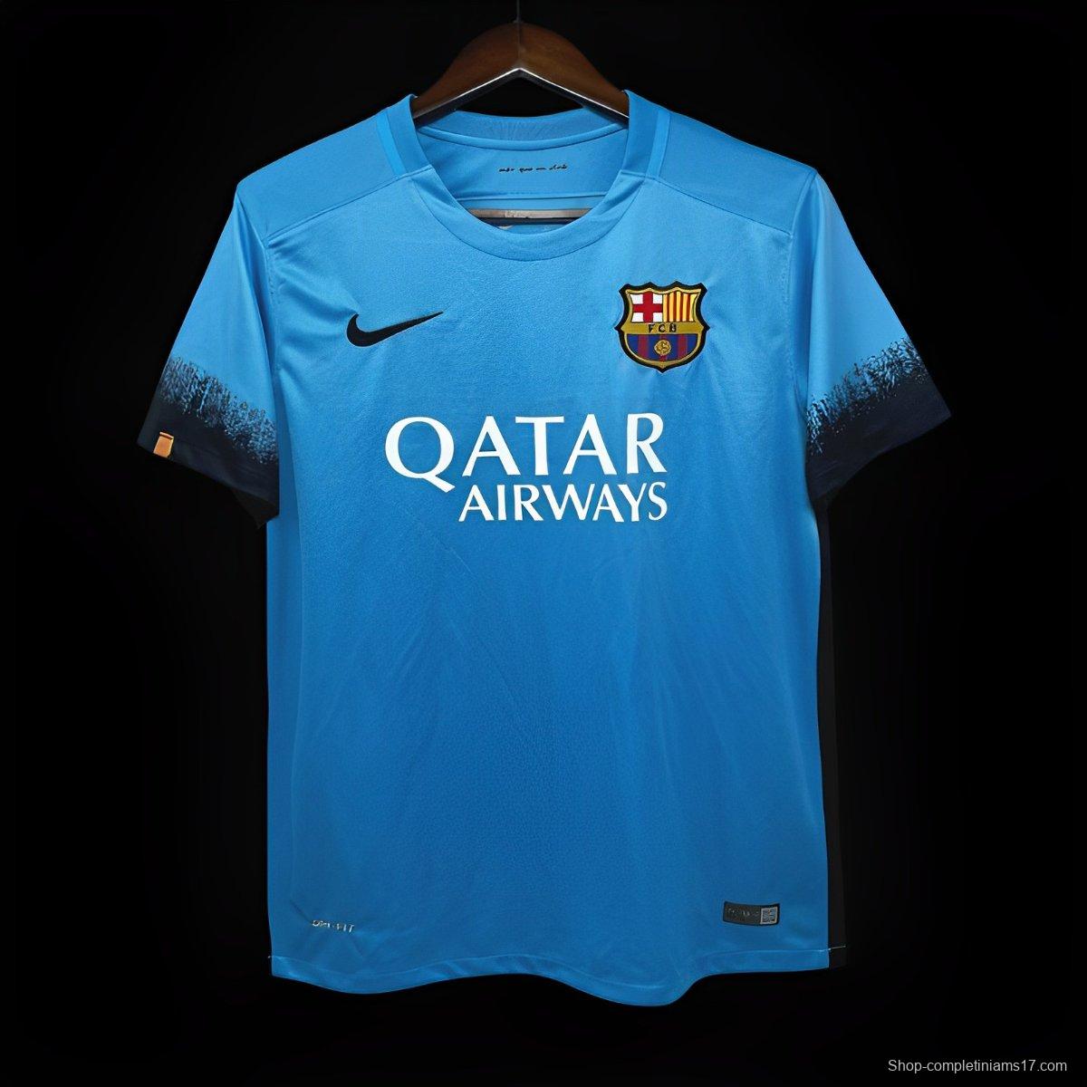 Retro 15/16 Barcelona Third Blue Jersey