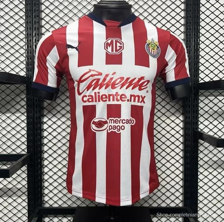 Player Version 24/25 Chivas Guadalajara Home Jersey