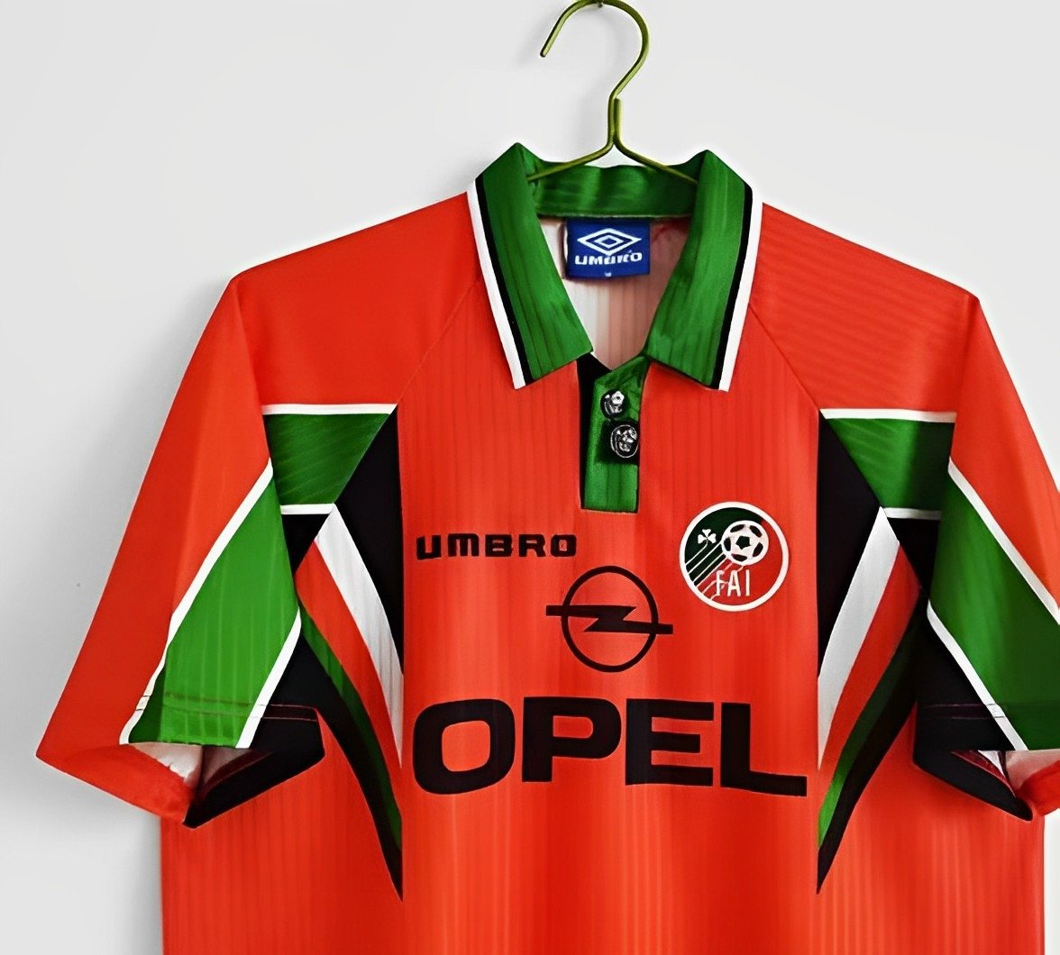 Retro 1997 Ireland Away Orange Jersey