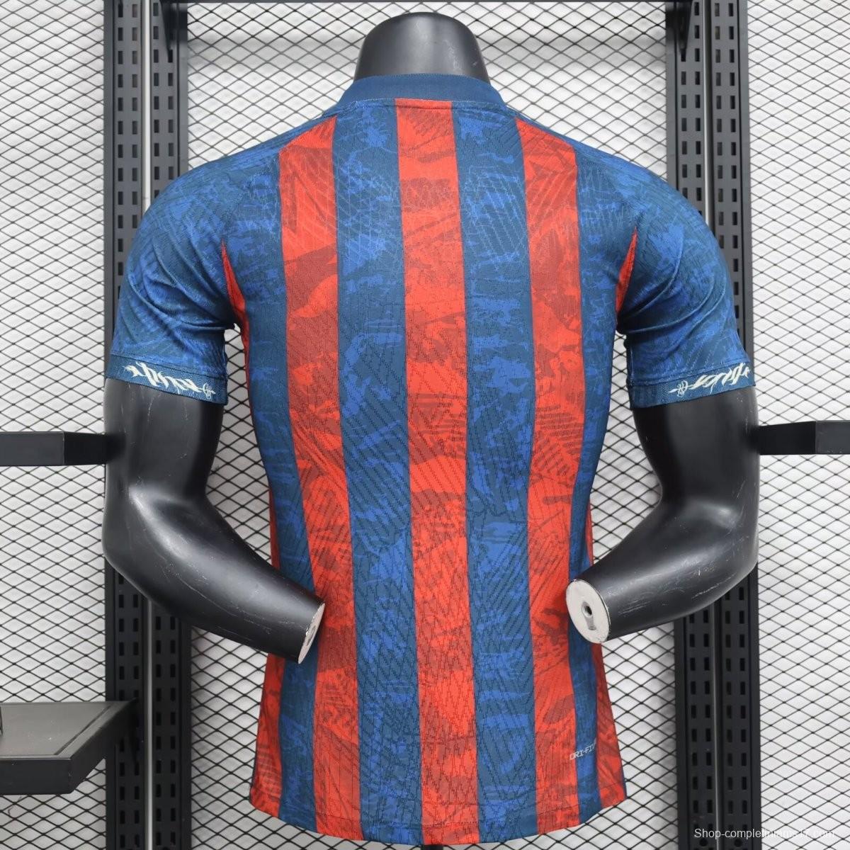 Player Version 24/25 Barcelona Red/Blue Special Jersey