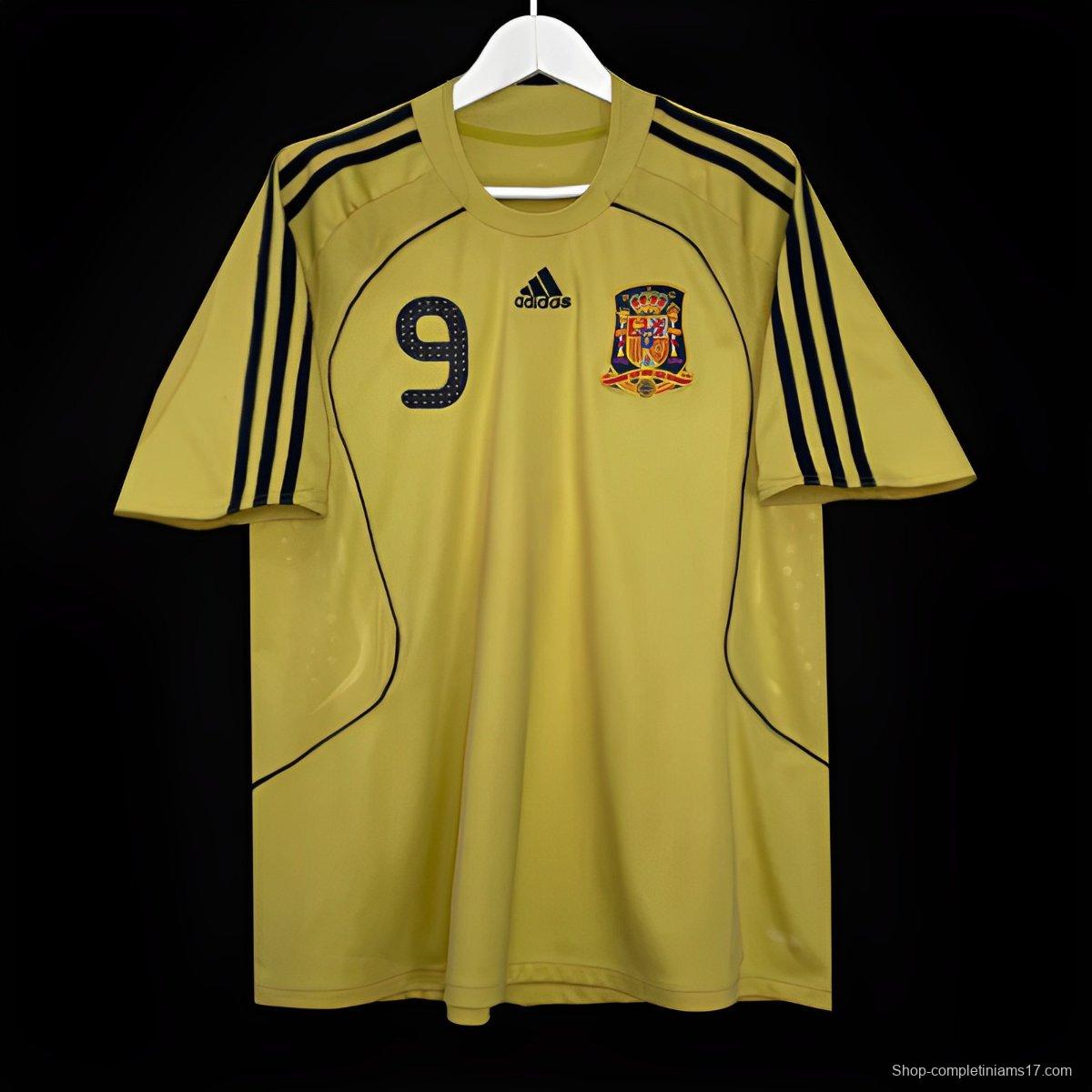 Retro 2008 Spain Away Golden Jersey