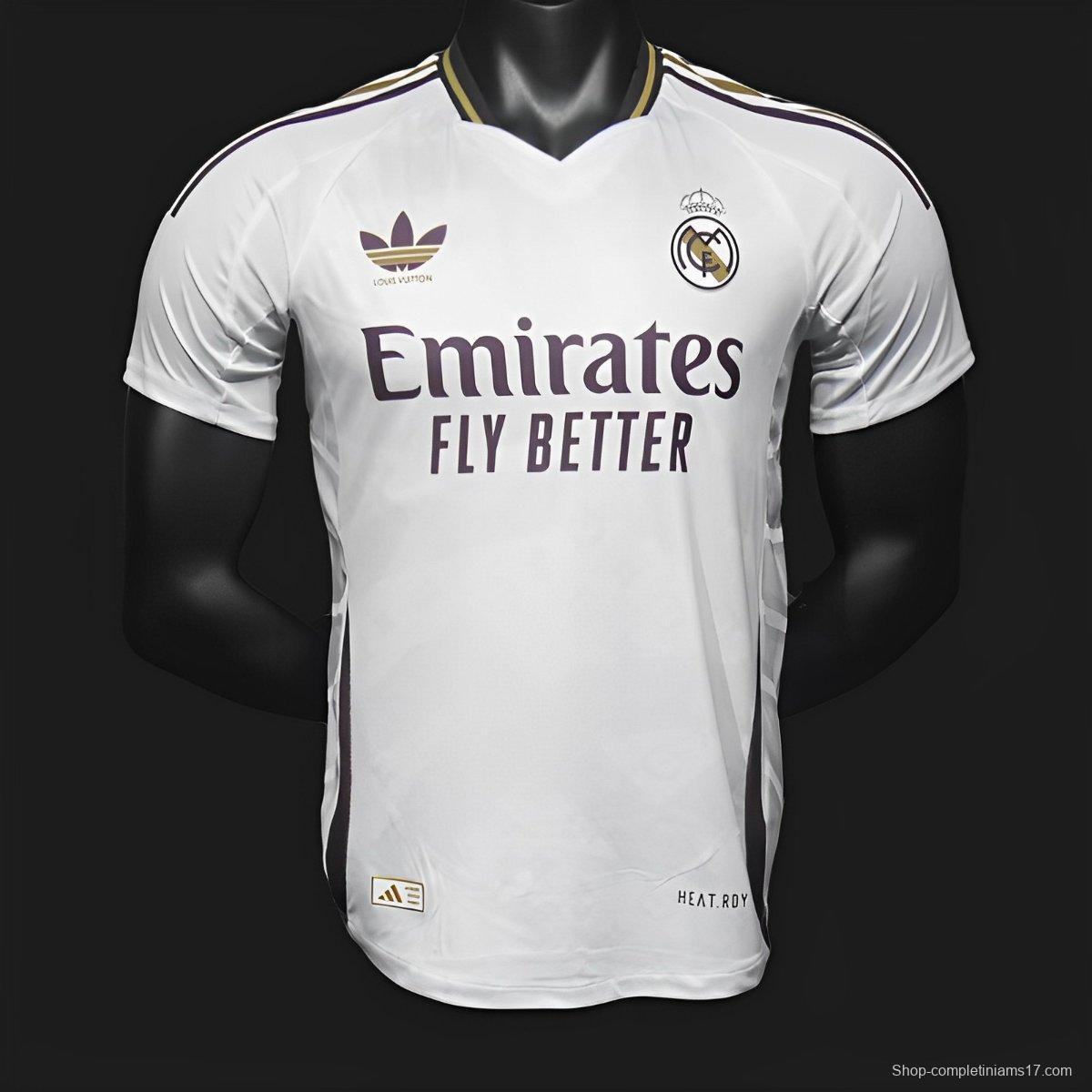 Player Version 24/25 Real Madrid x LV White Special Jersey