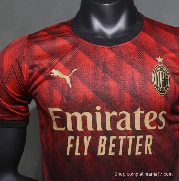 Player Version 24/25 AC Milan Church Pattern Limited Jersey