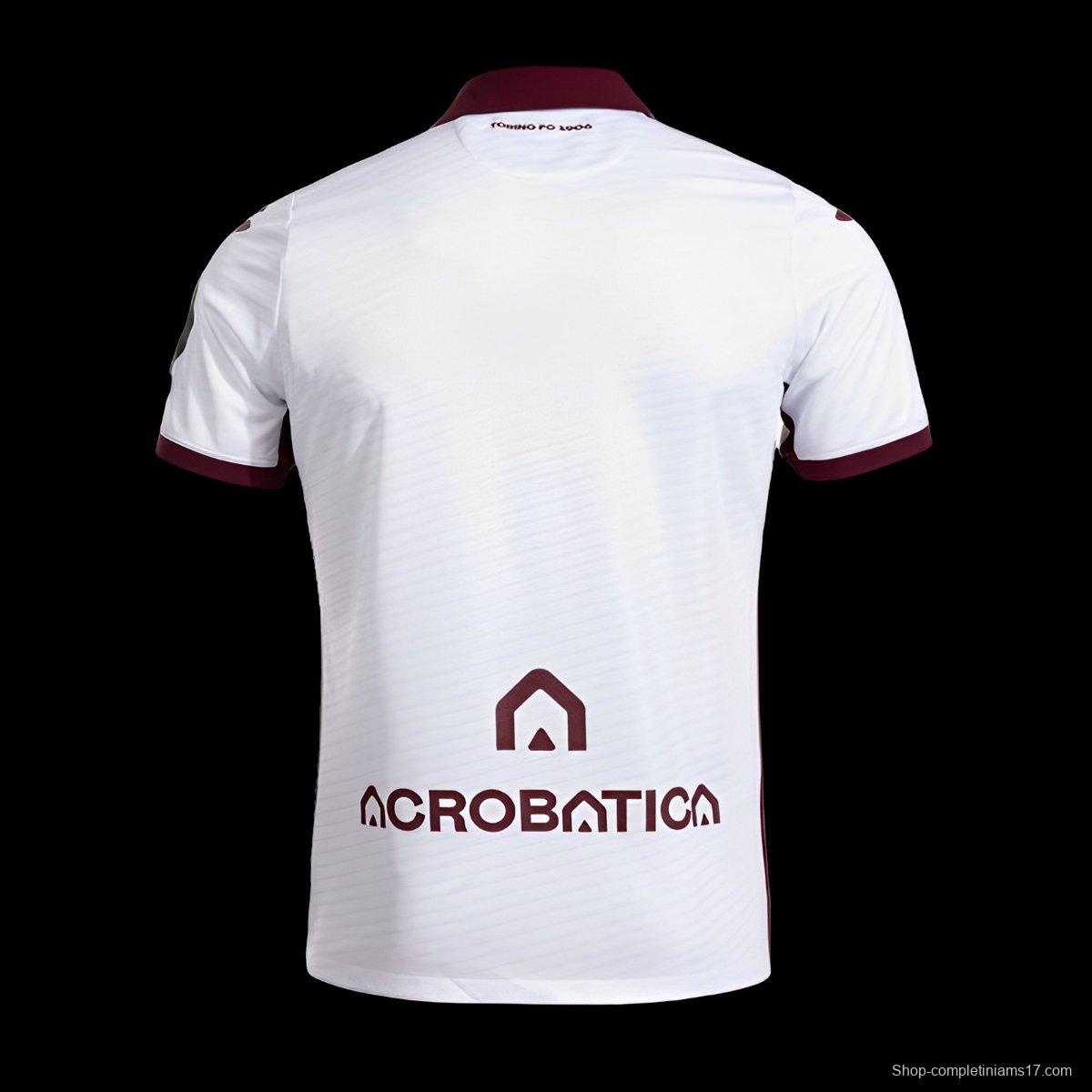 24/25 Torino Away White Jersey