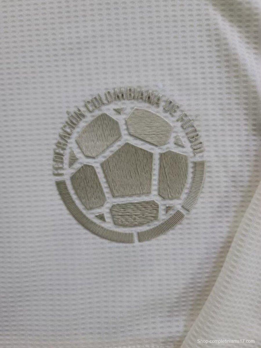 2024 Colombia White 120Th Anniversary Long Sleeve Jersey